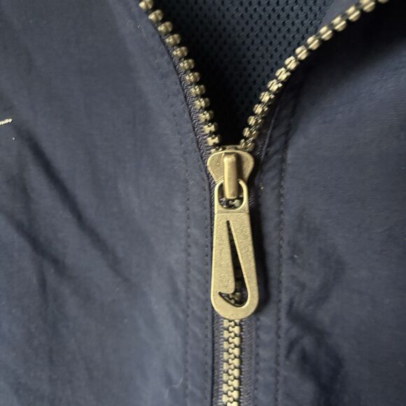 VTG 90s Nike Team Syracuse Orange Nylon Windbreaker Anorak Jacket Medium Y2K - Picture 14 of 16